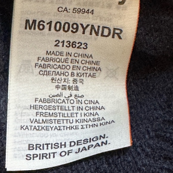 SUPERDRY Mens Sweater Sz M Blue Cashmere Blend Long Sleeve Logo - Picture 7 of 16